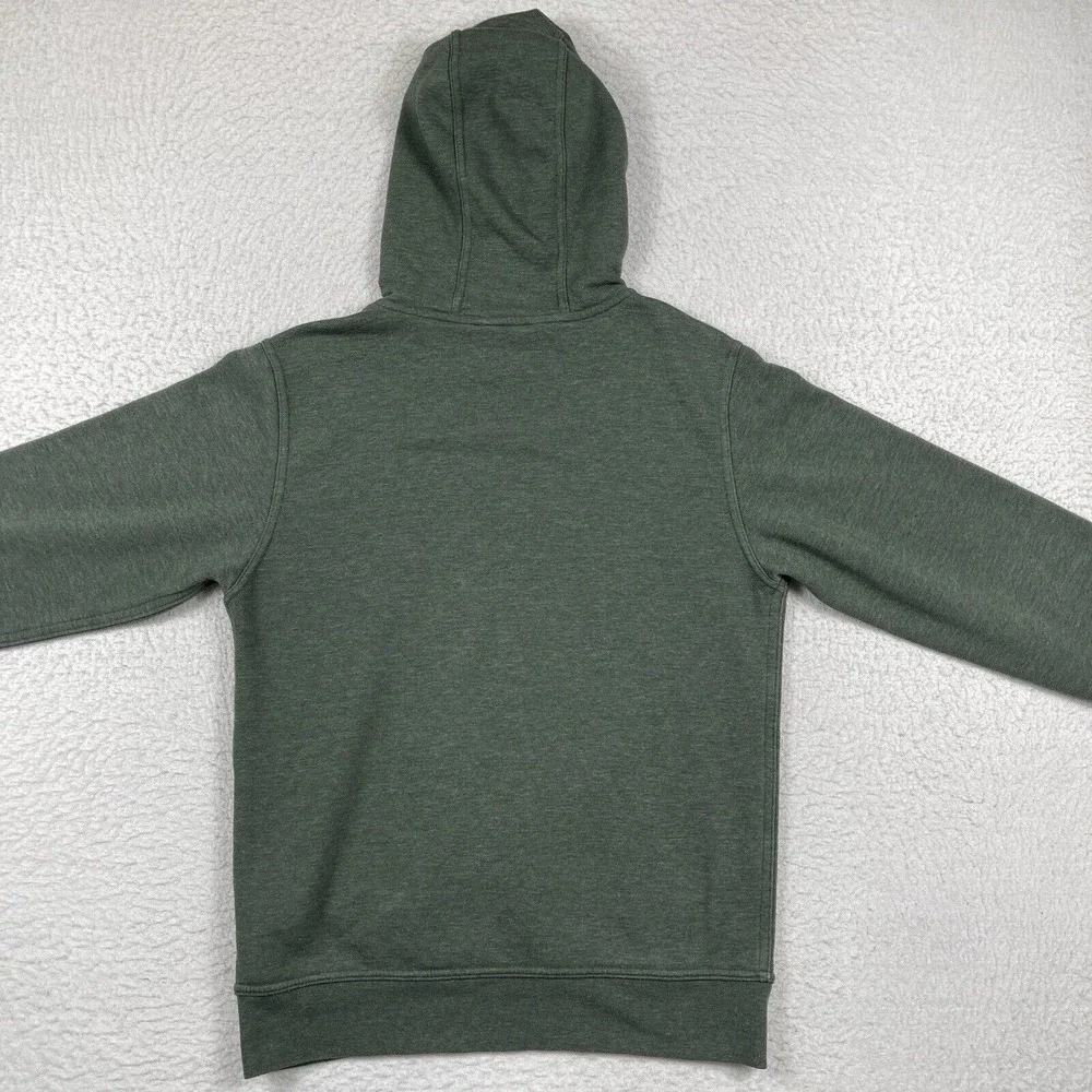 The North Face Sweatshirt Mens Small Green Hoodie Halfdome Camo Fleece Hiker‎